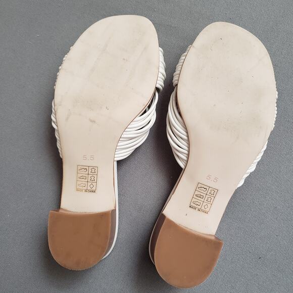 House of Harlow 1960‎ x Revolve Hampton Sandal in Ivory Size 5.5 HOOF-WZ236 - Picture 11 of 12